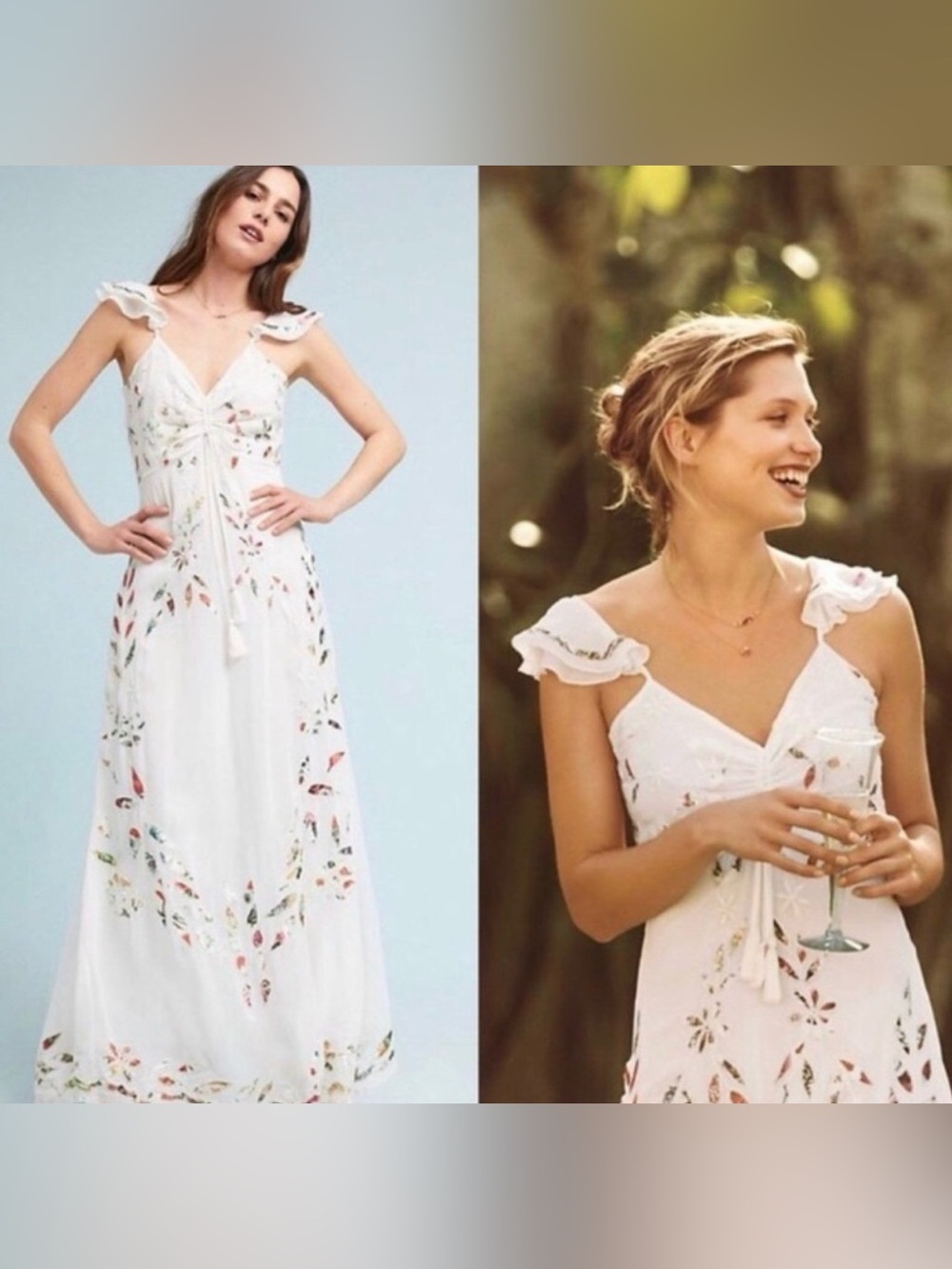 Anthropologie x Farm Rio Quintana Maxi Dress Size 4 Petite